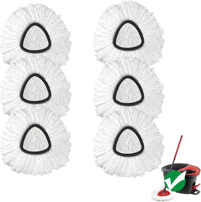 Cabezal trapeador Easywring pack 6 microfibra lavable