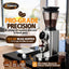 Molinillo café eléctrico cónico 48 ajustes acero inox plateado