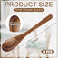 Set 4 cucharas madera 6.3pulg para servir miel azúcar sopa té