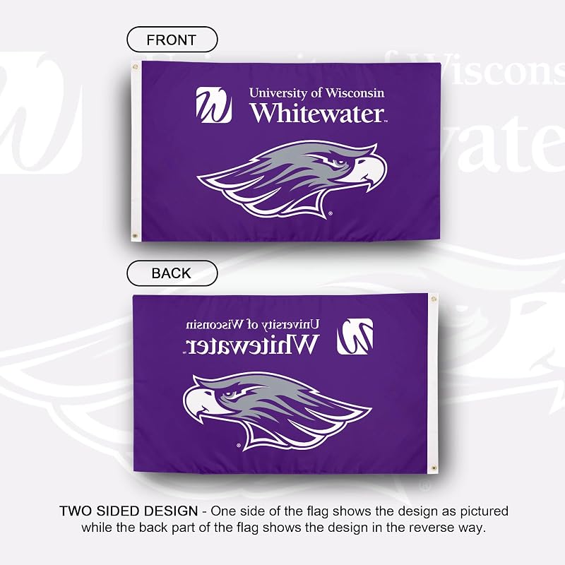 Bandera UWW Warhawks 3x5ft tela poliéster duradera