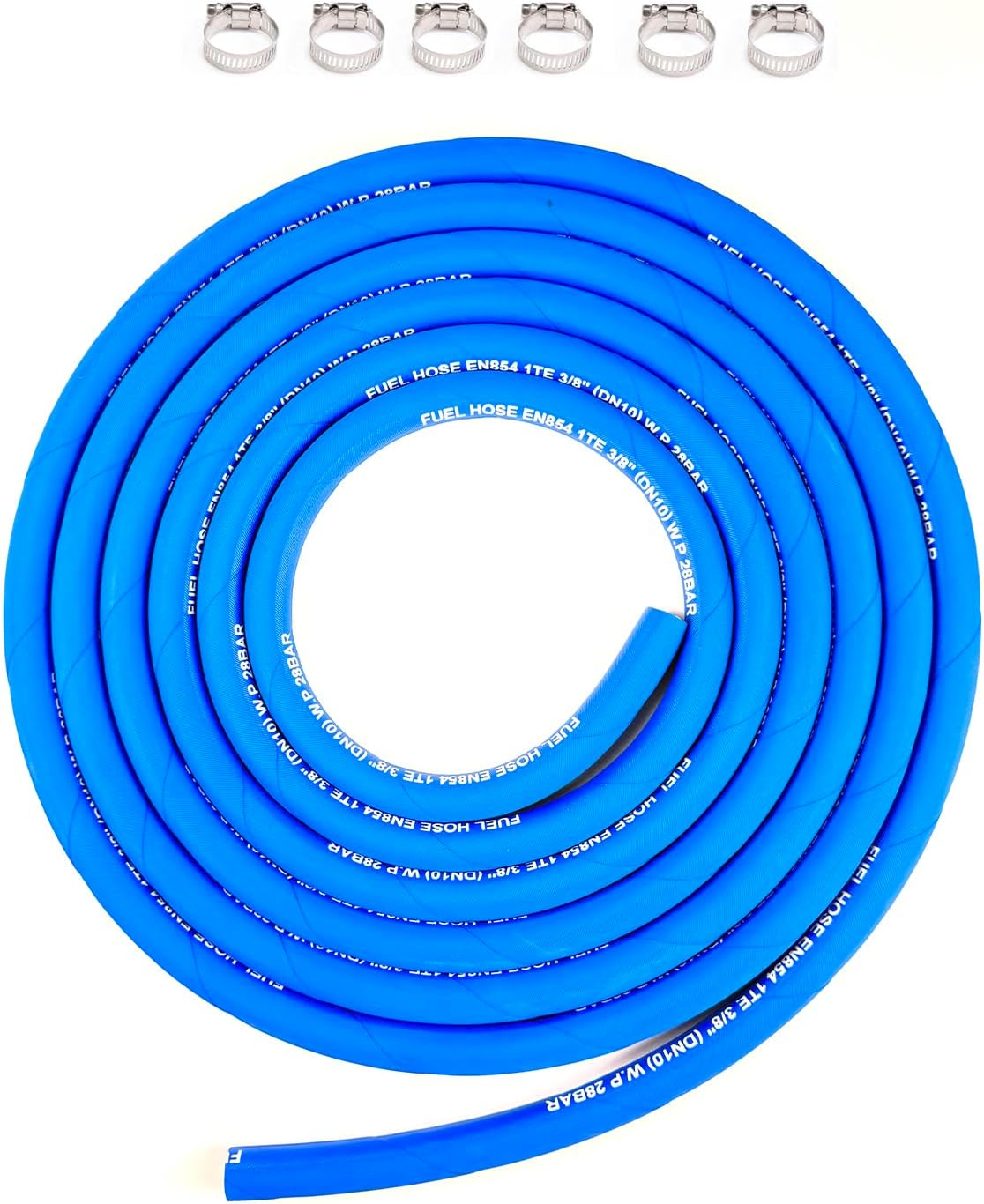 Manguera combustible 15ft 6AN 3/8 400PSI azul