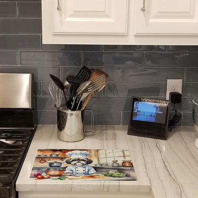 Tabla cortar vidrio templado gran tamaño decorativa cocina