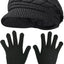 Guantes invierno mujer punto cálidos pantalla táctil