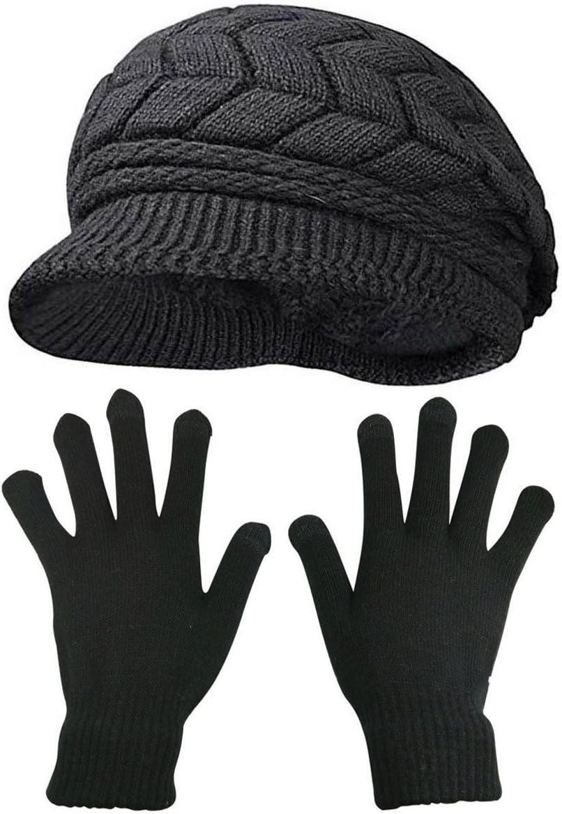 Guantes invierno mujer punto cálidos pantalla táctil