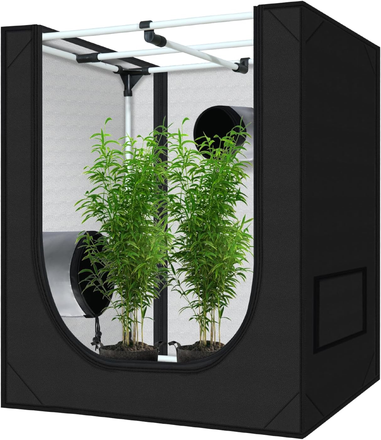 Carpa hidropónica 18x30x36 pulg con ventana y bandeja