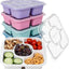 Set 5 Recipientes Bento Almuerzo 5 Compartimentos Reutilizables