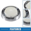 Cubierta lente luz interior Ford Mustang 67-70 tono plateado