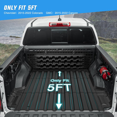 Alfombrilla cama camión Chevy Colorado 15-22 antiderrap