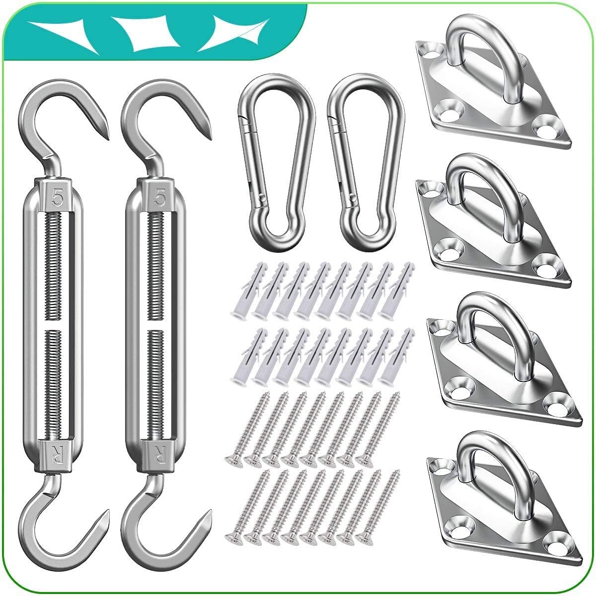 Kit accesorios toldo 6ft patio jardín 40uds