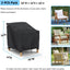 Fundas sillas patio impermeables 30" set 2