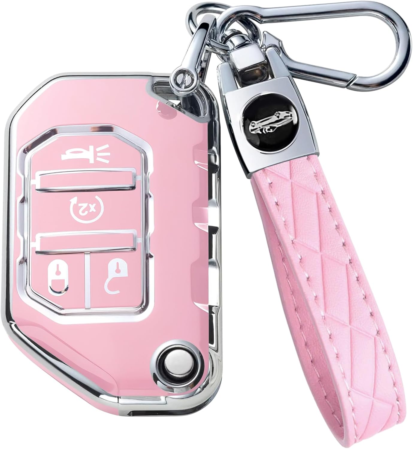 Funda TPU llavero Jeep Wrangler JL JLU plegable 4 botones