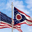 Bandera Ohio 4x6ft resistente con ojales latón
