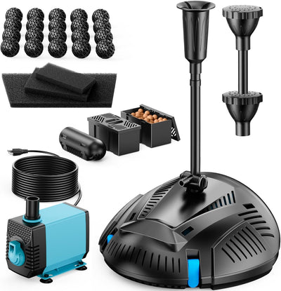 Filtro de estanque con bomba fontana 660GPH clarificador UV