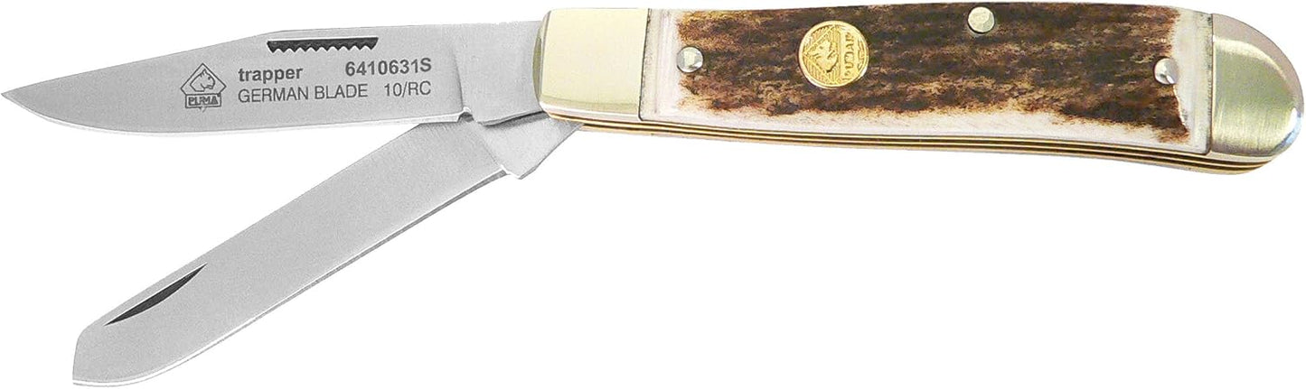 Cuchillo bolsillo plegable Trapper Staghorn