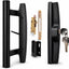 Kit repuesto manija puerta corrediza vidrio aluminio negro