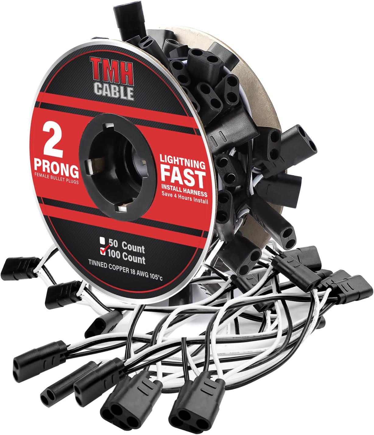 Arnés cables 2 puntas enchufe doble hembra 6.5pulg para