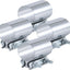 Abrazadera escape 2.75" acero inox 4 Pzas