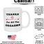 Taza café divertida para él cumpleaños aniversario San Valentín blanco