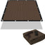 Tela sombra 90% sol toldo patio 6x6ft color moca