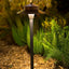 Luz camino latón 12V 2 niveles 9pulg 25pulg