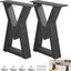 Patas mesa centro metal 16" forma diamante 2pzas