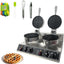 Máquina gofres doble acero inox 2400W control temperatura