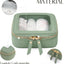 Bolsa maquillaje transparente con cremallera viaje
