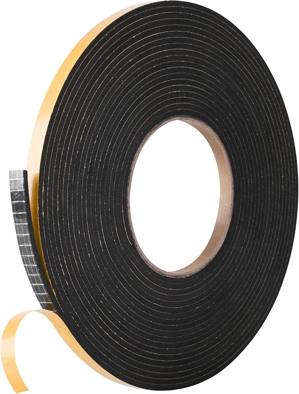 Cinta espuma autoadhesiva 1/4x1/8pulg x26ft sello puerta