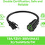 Cable extensión eléctrica 36pulg 2 pzas 3 clavijas 16AWG