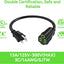 Cable extensión eléctrico 36" 10 pzas 3 clavijas resistente