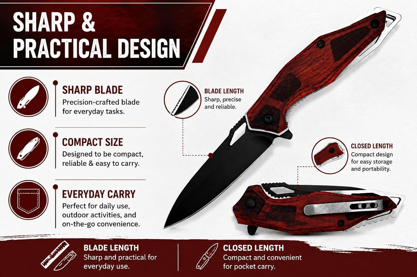 Cuchillo plegable grabado padrinos boda monograma