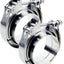 Abrazadera V 3.5" acero inox para escape automotriz