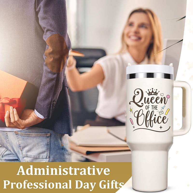Vaso 40oz con bolígrafo regalo oficina mujer