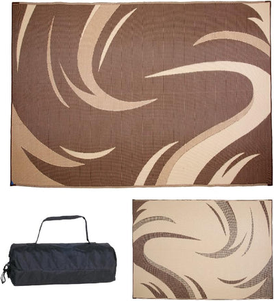 Alfombrilla reversible para patio al aire libre