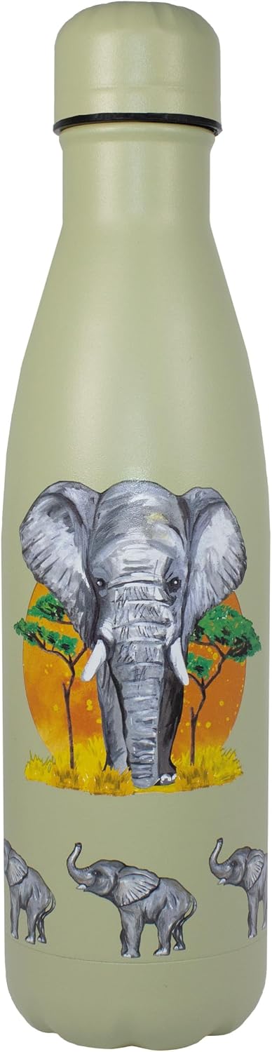 Botella agua acero inox 17oz aislada reutiliz. gym viaje
