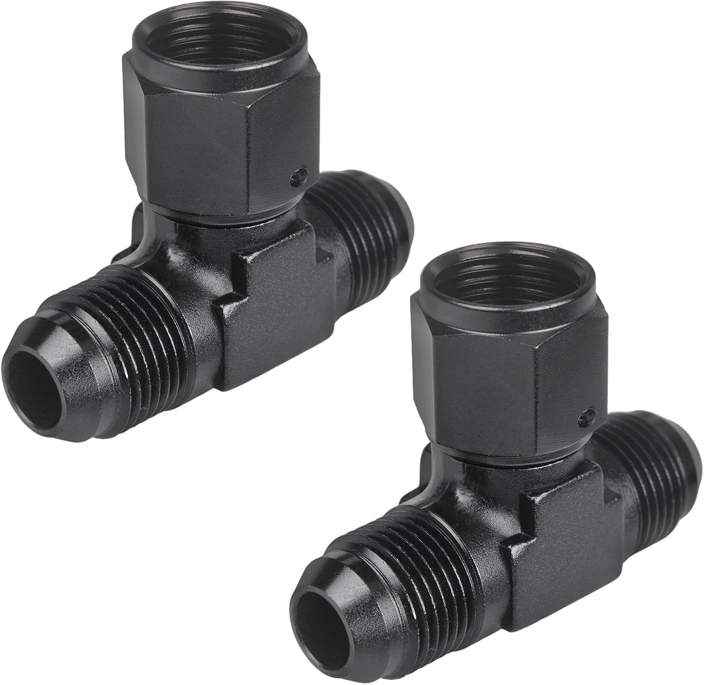 Adaptador T macho 8AN con hembra AN8 giratorio aluminio