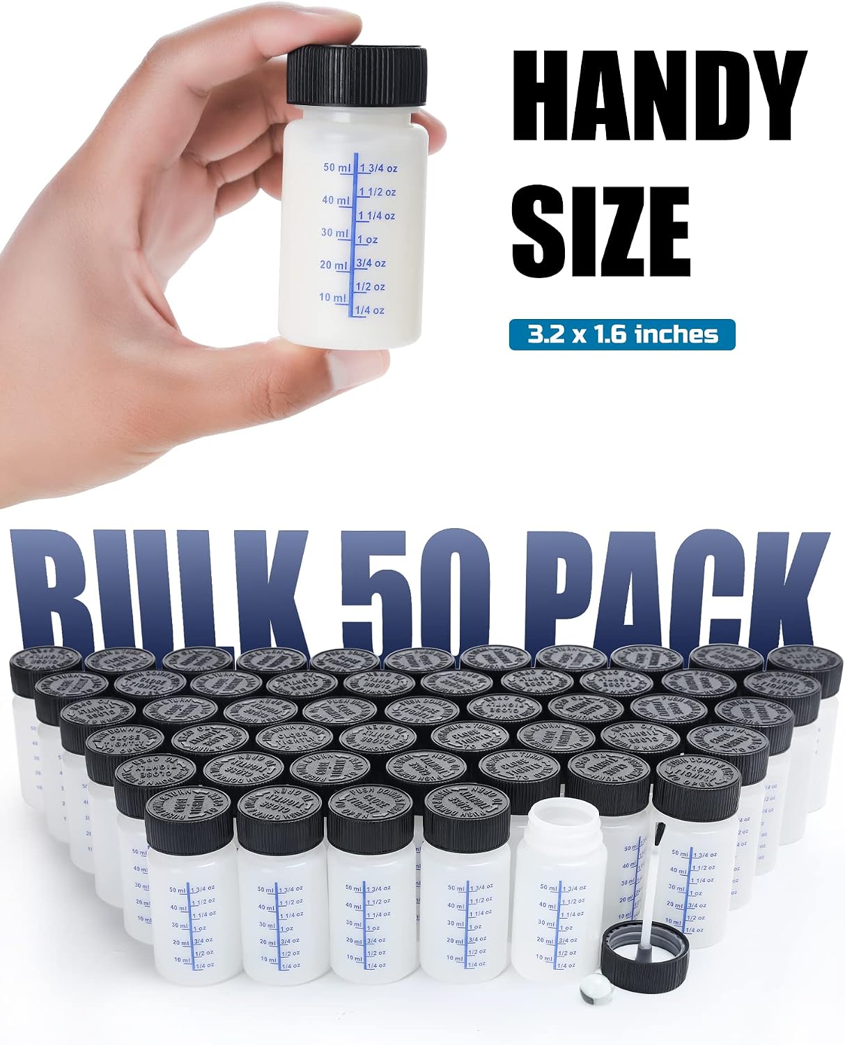 Contenedor pintura retoque 50 botellas 2oz con cepillo