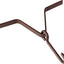 Clip canalón para cadena lluvia 7x6" marrón