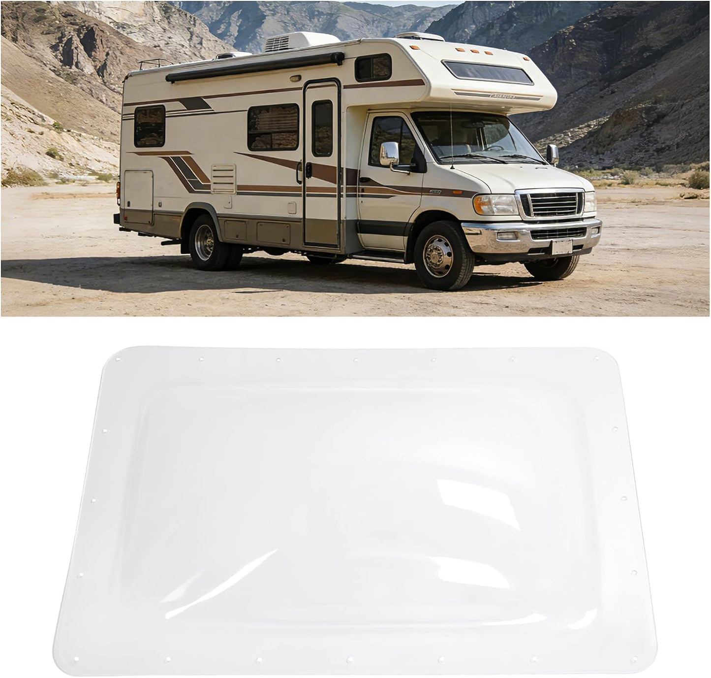 Cubierta tragaluz RV 18x26pulg aberturas 14x22pulg