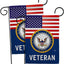 Bandera jardín veteranos Armada USN Seabee pack 2