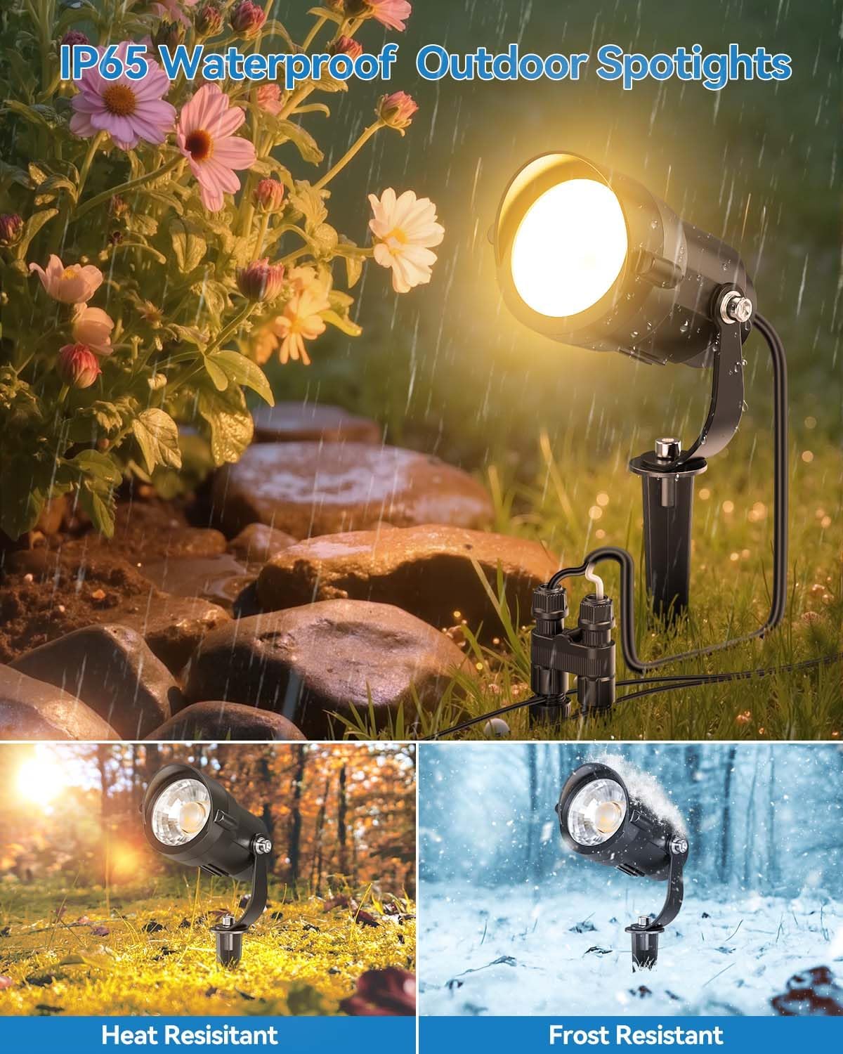 Iluminación paisaje 12-24V 12W IP65 impermeable para casa patio