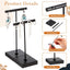 6 Soportes Arete Metal Desmontable Base Cuadrada