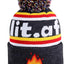 Gorro punto pompón invierno cálido colorido hombre mujer