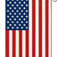 Bandera EE.UU. doble cara jardín 12.5x18pulg blanco rojo