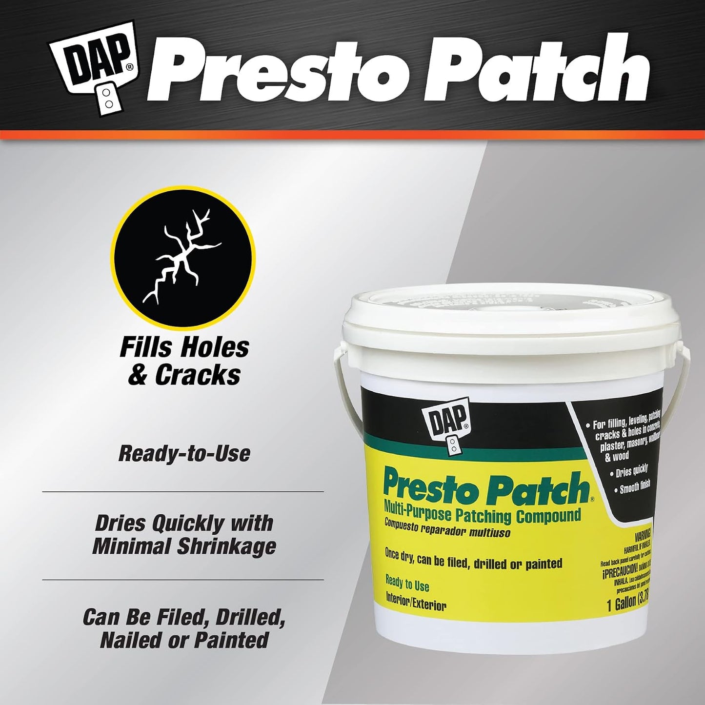 Parche compuesto multiuso blanco 1gal