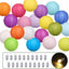 20 Linternas papel coloridas colgantes 10pulg