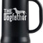 Vaso acero inox 24oz con tapa color negro perro salchicha