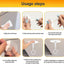 10 Ganchos Adhesivos para Techo y Pared Sin Taladro