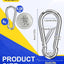 Mosquetón acero inox 304 para llavero hamaca camping
