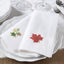 Servilletas bordadas hojas otoño hechas a mano set 6